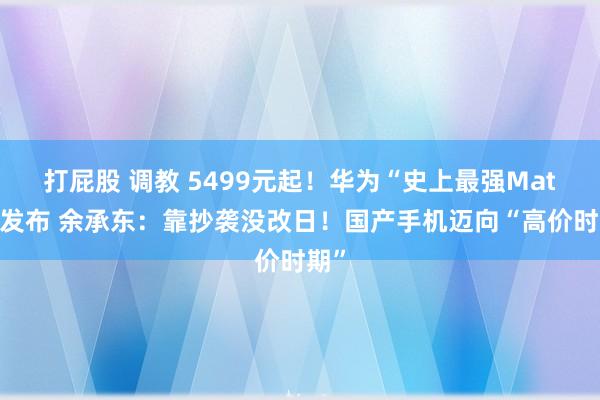 打屁股 调教 5499元起！华为“史上最强Mate”发布 余承东：靠抄袭没改日！国产手机迈向“高价时期”