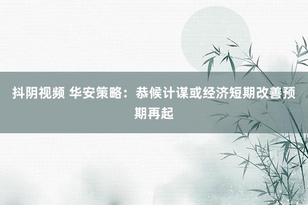 抖阴视频 华安策略：恭候计谋或经济短期改善预期再起