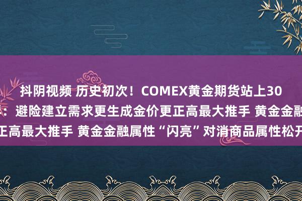 抖阴视频 历史初次！COMEX黄金期货站上3000好意思元/盎司 业界：避险建立需求更生成金价更正高最大推手 黄金金融属性“闪亮”对消商品属性松开冲击